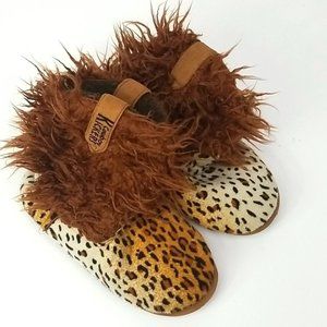 Cowboy Kickers Leopard Print Slipper Boots